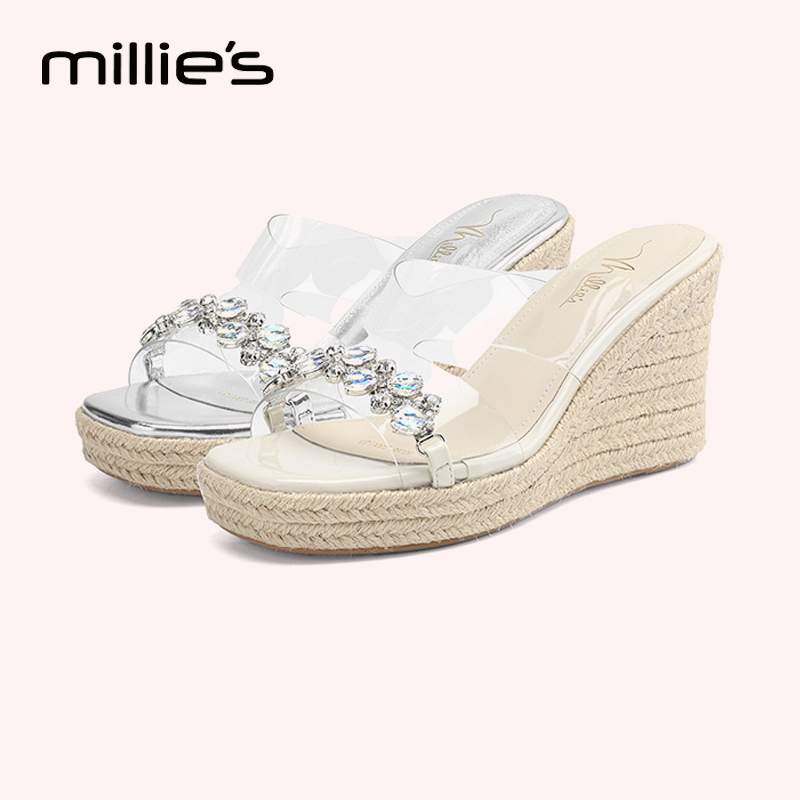 MILLIE'S/妙丽高跟凉鞋女