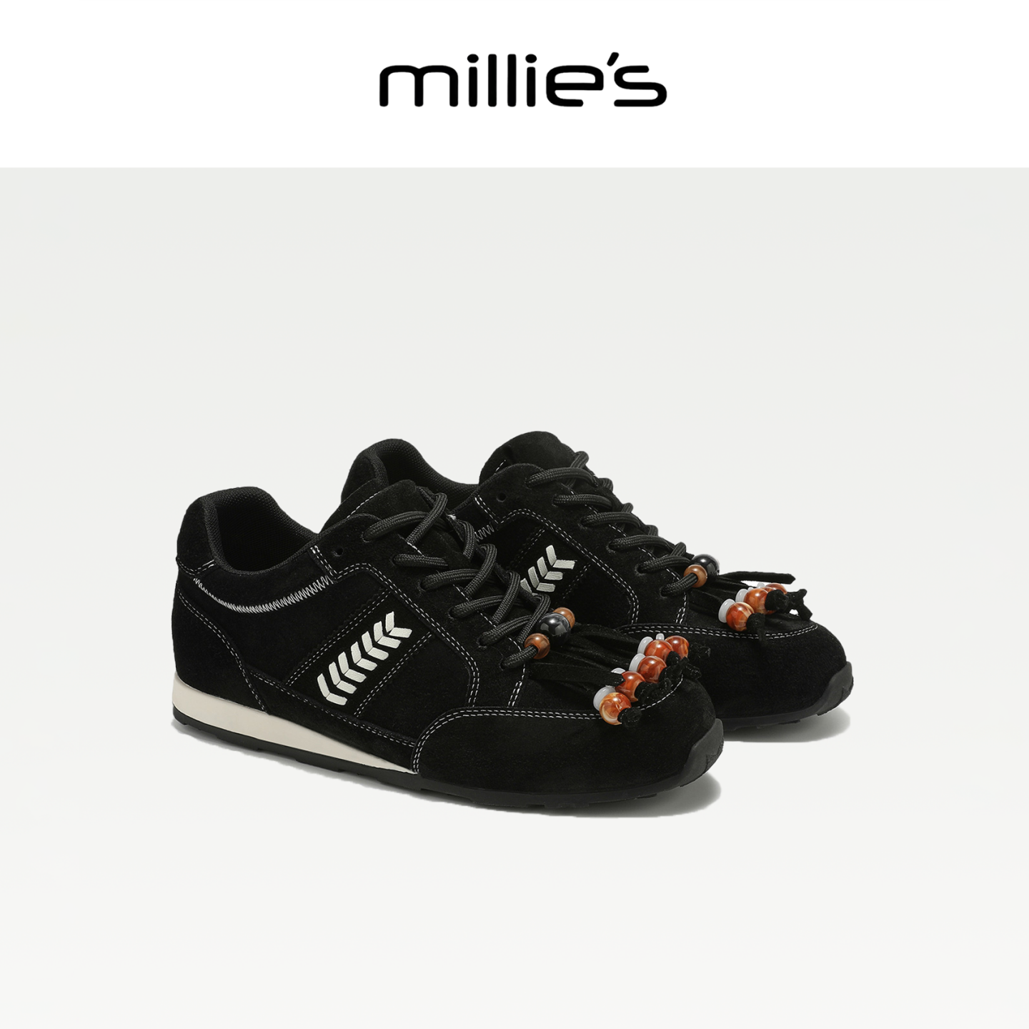 真皮黑色2025新款复古轻便厚底