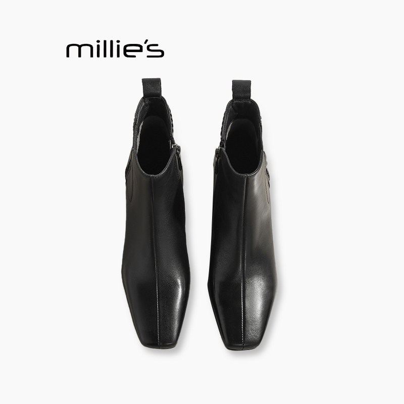 妙丽小短靴女秋冬新款巨好看