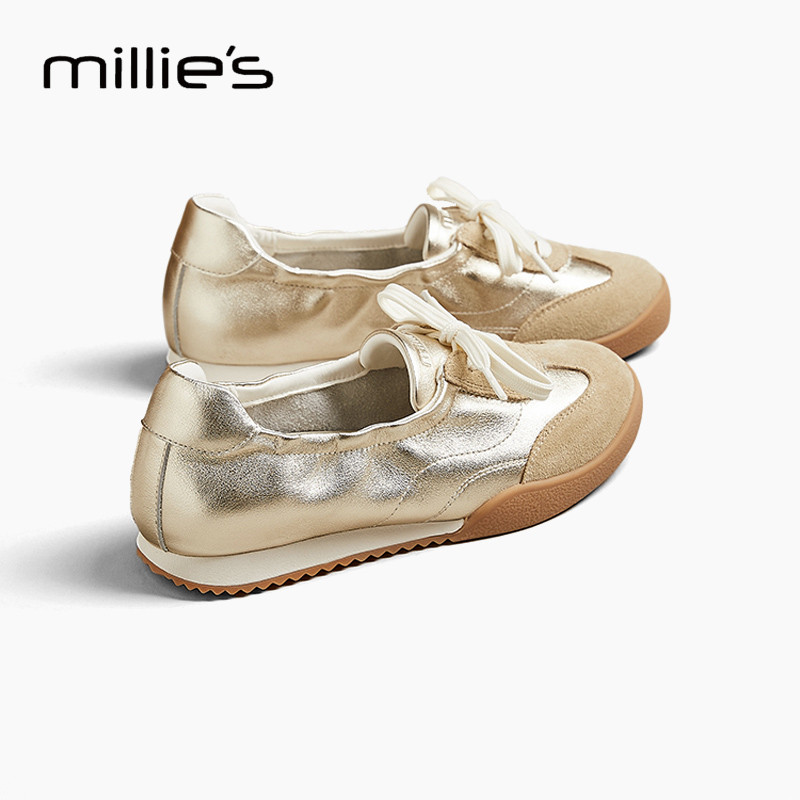 MILLIE'S/妙丽巨好看休闲小白鞋