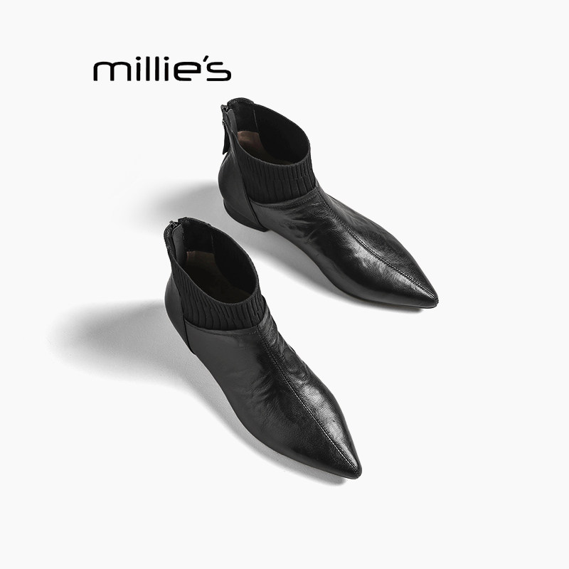 MILLIE'S妙丽法式复古短靴巨好穿