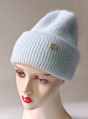 Winter Hats For Women Rabbit Fur Beanie Hat Woman Knitted S