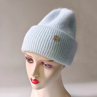 Winter Hats For Women Rabbit Fur Beanie Hat Woman Knitted S
