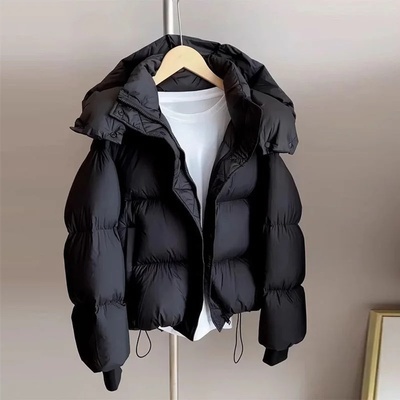 Women Hooded Puffer Coat New Winter Down Cotton Jacket Thic