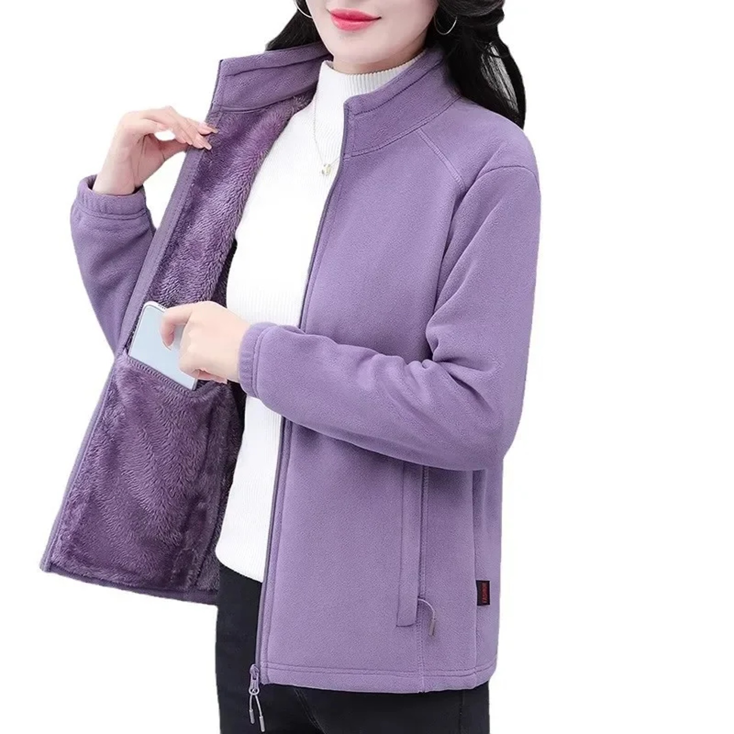 Thickened Double-Sided Fleece Jacket Women's Autumn Winter