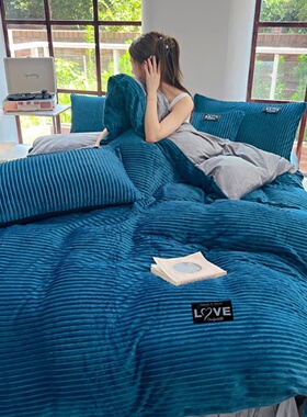 3pcs duvet cover Winter Warm Bedding sets Double Quilt Cove