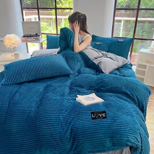 3pcs duvet cover Winter Warm Bedding sets Double Quilt Cove