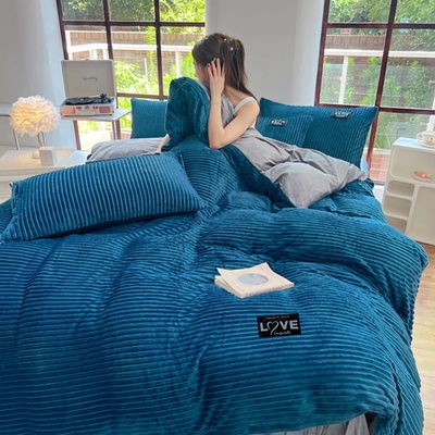 3pcs duvet cover Winter Warm Bedding sets Double Quilt Cove