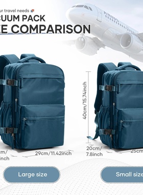 Ryanair 40x20x25 Cabin Bag Men Air Vacuum Compression Backp