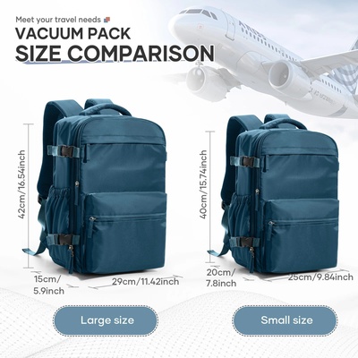 Ryanair 40x20x25 Cabin Bag Men Air Vacuum Compression Backp