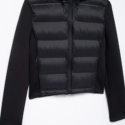 Willshela Women Fashion Black Front Zipper Jackets Coats Vi