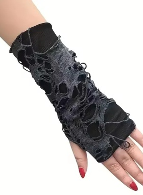 New Hot Sale Fashionable Simple Gothic Fingerless Gloves Un