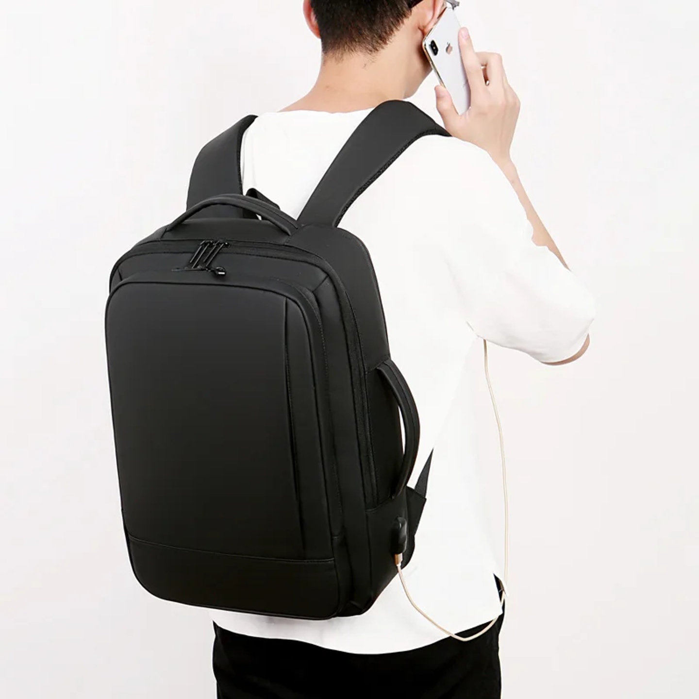1Pcs Expandable Travel Backpack, Business casual men's back