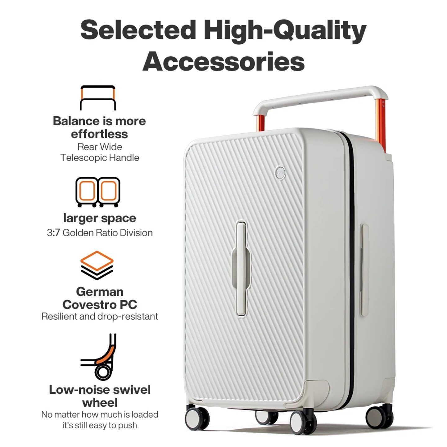 Mixi Large-Capacity Suitcase Trolley Case 26inch Checked in