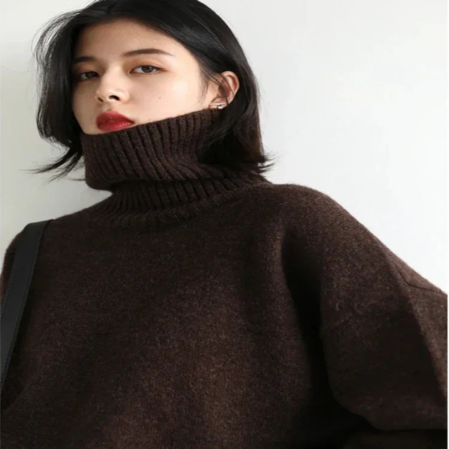CHIC VEN Women's Sweater Autumn Winter New Turtleneck Knit