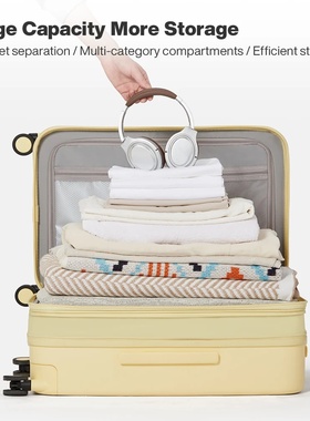 Mixi New Design Puristic Expandable Travel Luggage TSA Lock