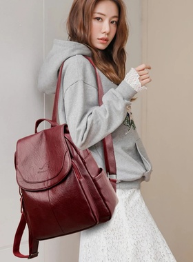 Ladies Bookbag Rucksack Women Large Capacity Backpack Purse