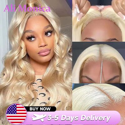 Glueless Wig 613 Blonde Body Wave 5X5 Ready and Go Glueless