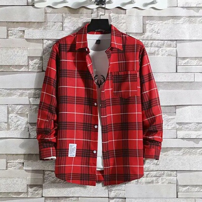 Men Clothing 2025 Fashion Spring Summer Autumn Casual Plaid
