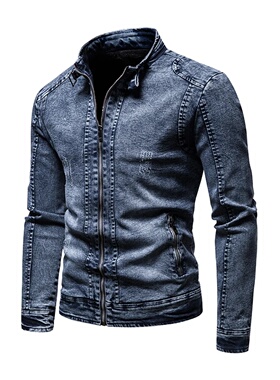 Jean jacket men's autumn and winter 2023 new fashion cool r