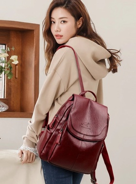 Ladies Bookbag Rucksack Women Large Capacity Backpack Purse