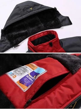 Winter Parka Men Windbreak Plus Thick Warm Windproof Fur Co