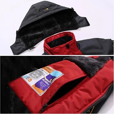 Winter Parka Men Windbreak Plus Thick Warm Windproof Fur Co