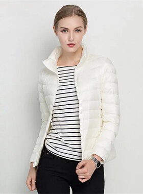 Johnature 2025 New Women Coat Autumn Winter White Duck Down