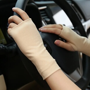Summer fingerless sunscreen gloves for men and women thin c