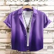Prin Summer Men Design Shirt Gradient Clothing Graphic