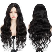 Body For Long Women Wigs Black Wave Synthetic inch Lace