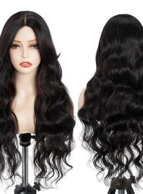 Synthetic Lace Wigs For Black Women Long 28 inch Body Wave W