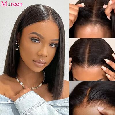 250% Density Straight Wear And Go Glueless Bob Wig For Women