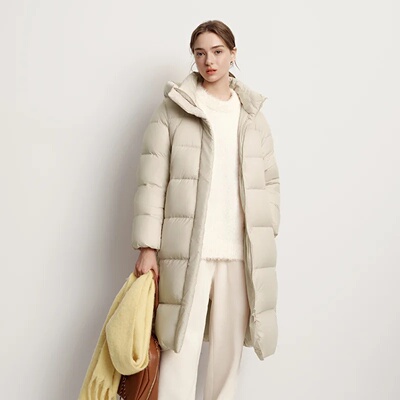 Semir Long Down Jacket Women Waterproof Hooded Coat 2025 Wi