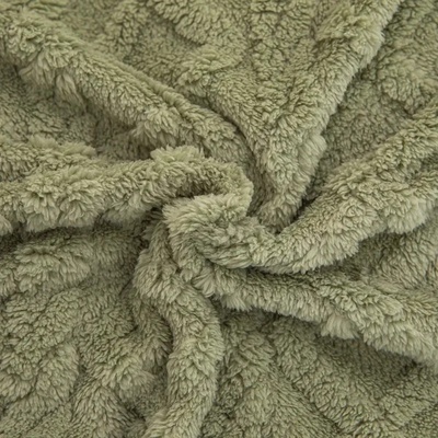 New Tafu Velvet Fleece Blankets Double sided Jacquard Geome