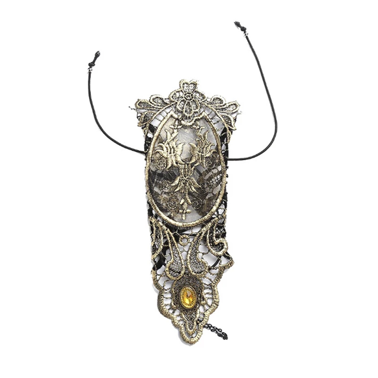 1pc Gothic Steampunk Lace Cuff Fingerless Glove Arm Warmer