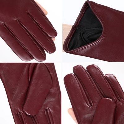 Fashion color Apparel Accessories women's leather gloves,co