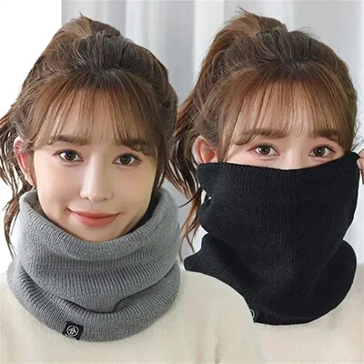 Knitted Neck Warmer Sports Scarf Fashion Soft Women Men Fac