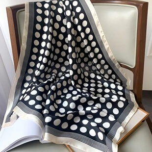 Fashion Scarves for Women Shawl Print Silk Satin Hijab Scar