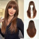 sand American level high brown women wigs and European