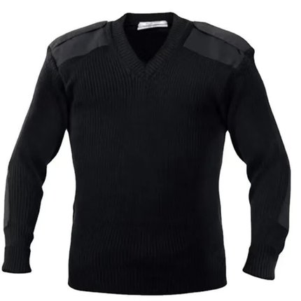Tactical sweater men's long sleeved knitted pullover winter