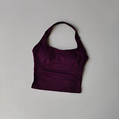 Neck Halter Shockproof Sport Longline Strappy Top Halternec