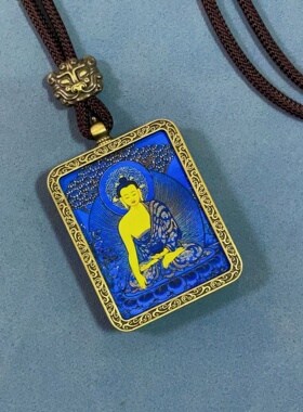 唐卡西藏非手绘唐卡吊坠十二生肖藏式释迦摩尼观音景区佛系纪念品