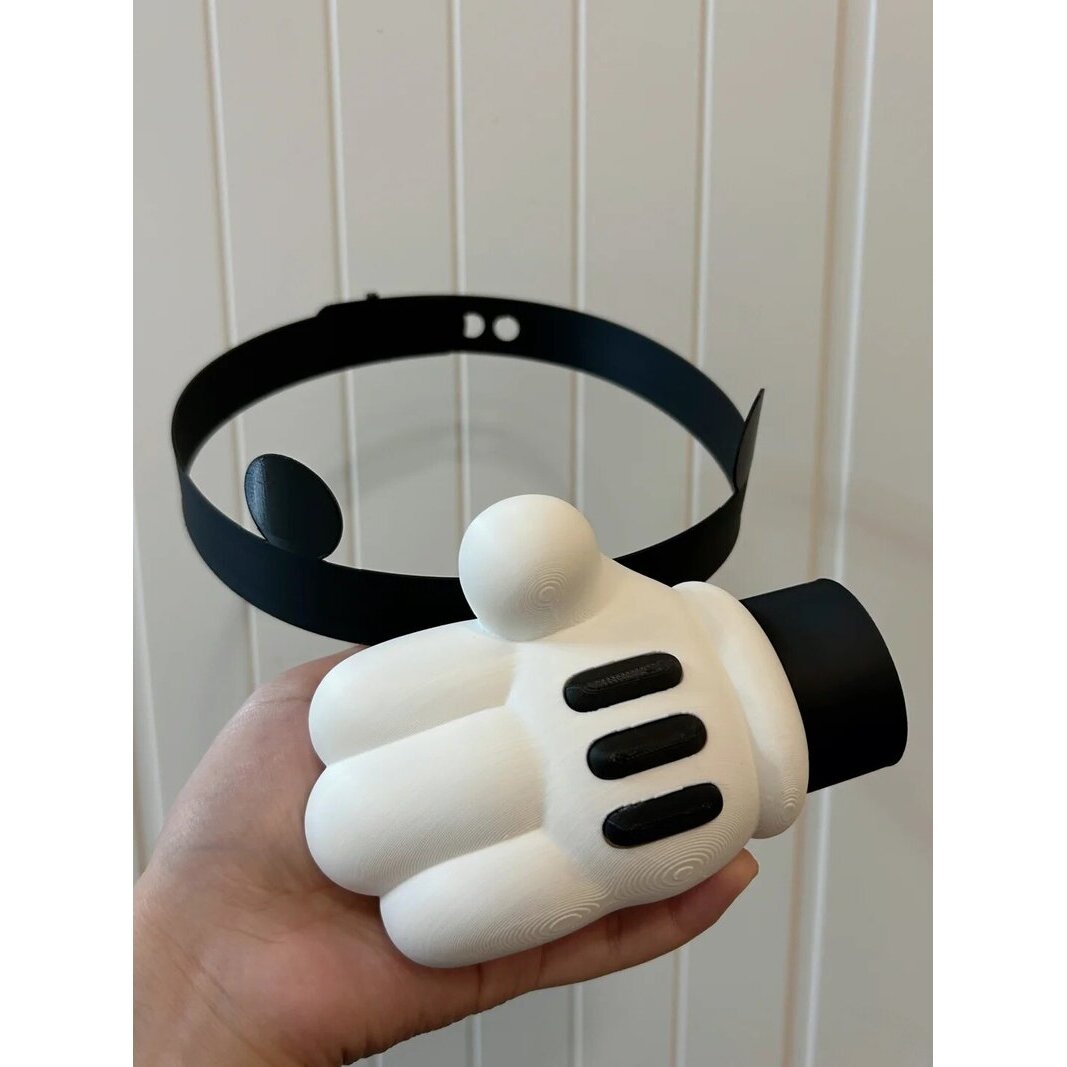 米奇手掌巴掌遮阳帽3D打印立体可爱高颜值防晒帽搞怪发箍创意礼物