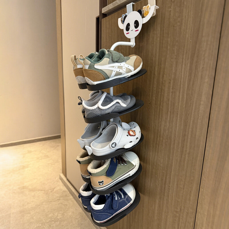 儿童鞋架多层家用入户门鞋柜悬挂式出租房用多层简易鞋架不占地方