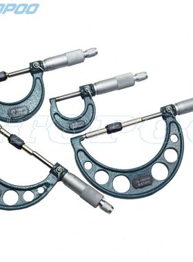 Etopoo  25/50/75/100MM 0.01MM 4件套千分尺外径千分尺套装