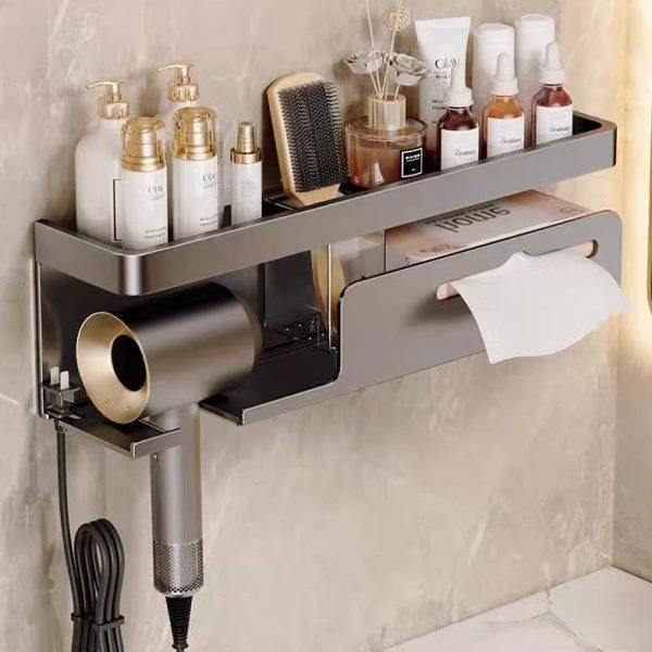 吸盘式可拆洗吹风机置物架免打孔卫生间电吹风挂架支架纸巾收纳架,家庭/个人清洁工具,吹风机置物架,淘宝优惠券,粉丝福利购,淘宝优惠卷