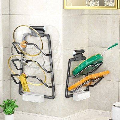 厂家供应厨房免打孔壁挂式砧板置物架 锅盖架 多功能多层收纳架子,家装主材,锅盖架,淘宝优惠券,粉丝福利购,淘宝优惠卷