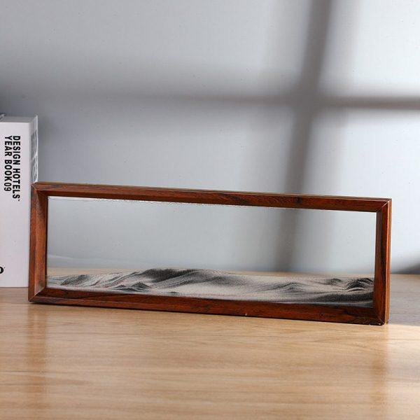 创意轻奢立体流沙画摆件客厅玄关家居装饰公室桌面解压玻璃沙漏,家居饰品,阳光罐/月光罐,淘宝优惠券,粉丝福利购,淘宝优惠卷