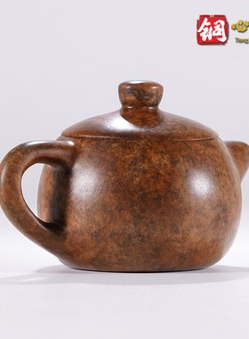铜摆件《把把壶》客厅书房装饰品 铜工艺品  盘玩手把件 送礼礼品